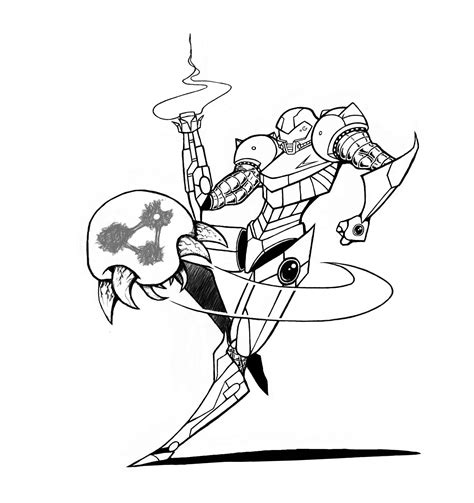 metroid coloring pages