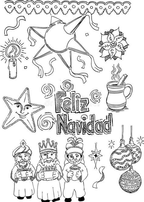 mexican christmas coloring pages