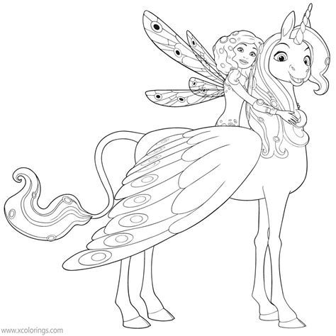 mia and me coloring pages