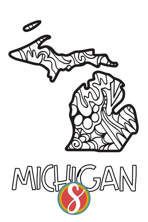 michigan coloring pages