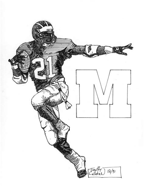 michigan football coloring pages