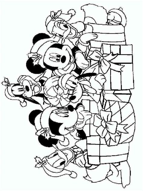 mickey christmas coloring sheets