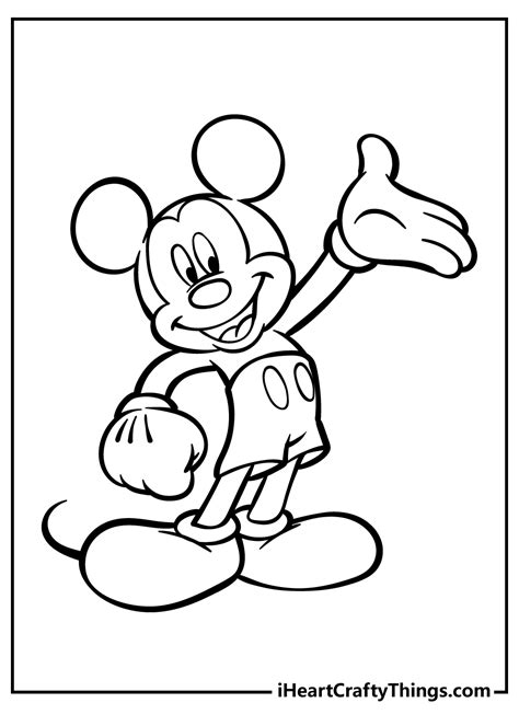 mickey mouse coloring pages crayola