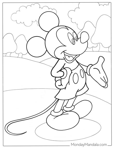 mickey mouse colouring pages