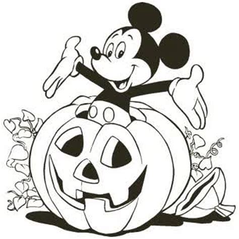 mickey mouse halloween printable coloring pages