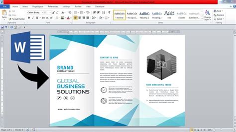Microsoft Word Pamphlet Template