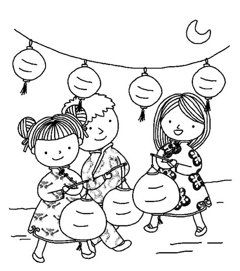 mid autumn festival coloring pages