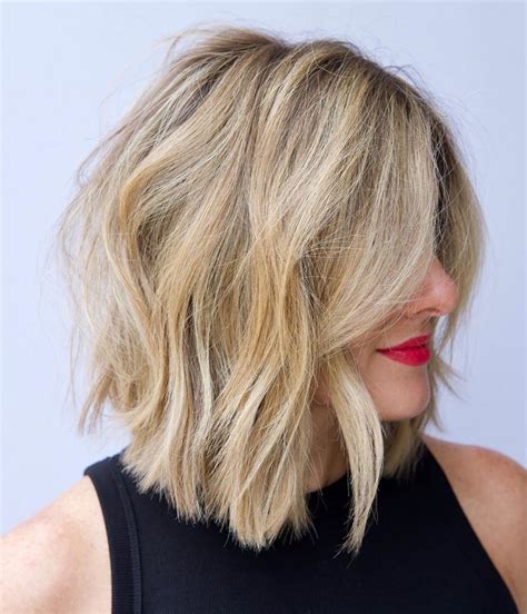 mid length bobs for thick hair