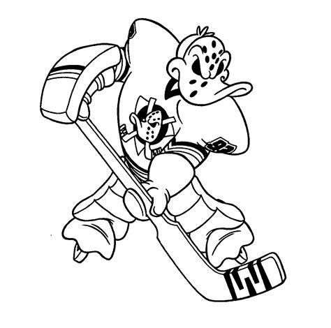 mighty ducks coloring pages