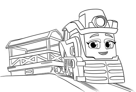 mighty express coloring pages