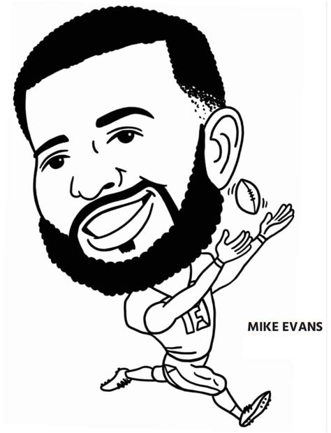 mike evans coloring pages