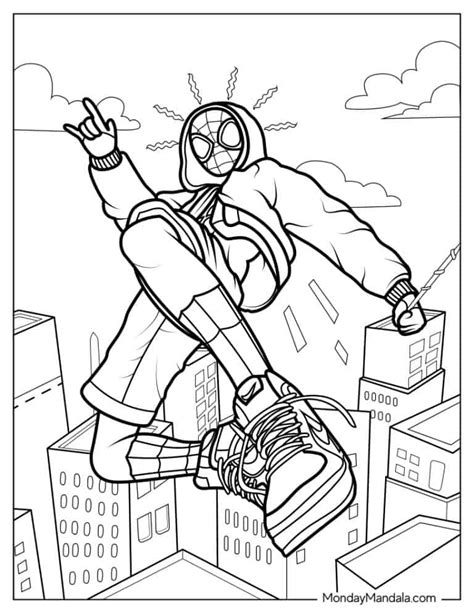 miles morales coloring pages pdf