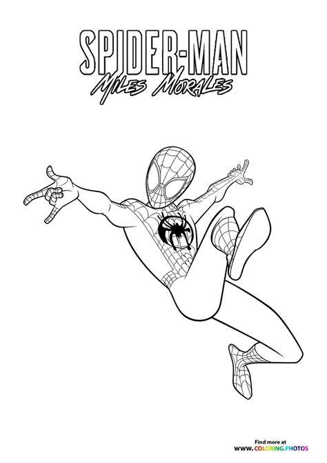 miles morales coloring sheet