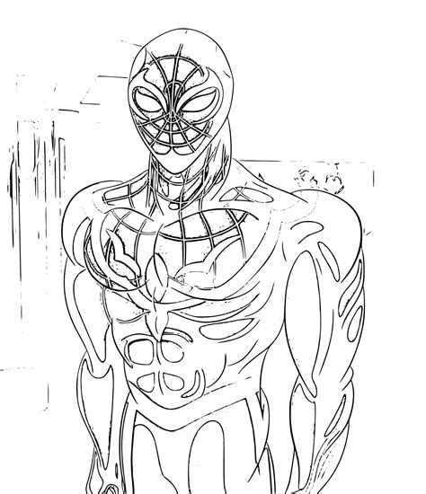 miles spiderman coloring pages