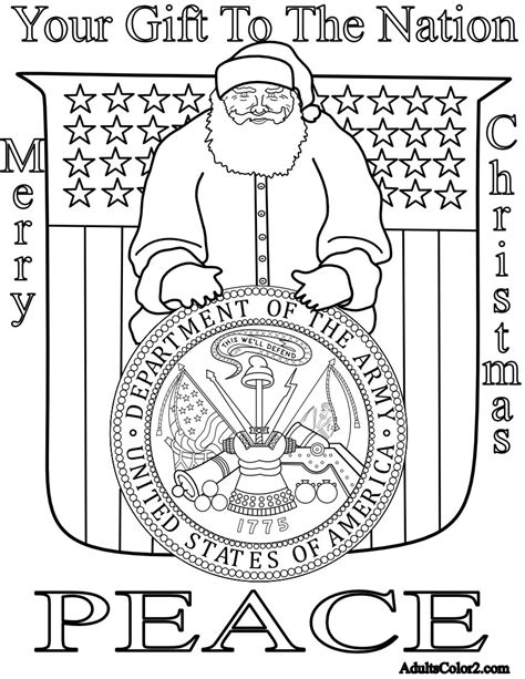 military christmas coloring pages
