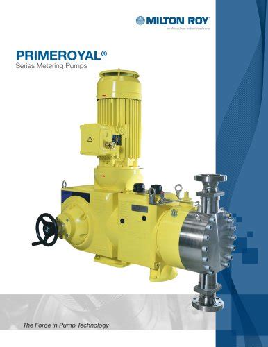 Milton Roy Pump Catalogue