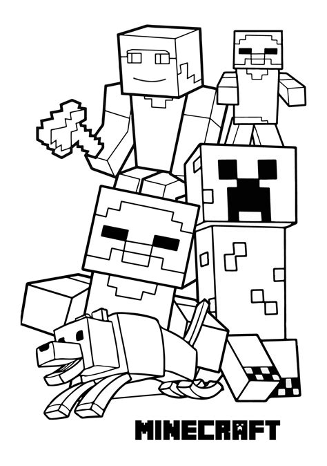 minecraft coloring pages pdf