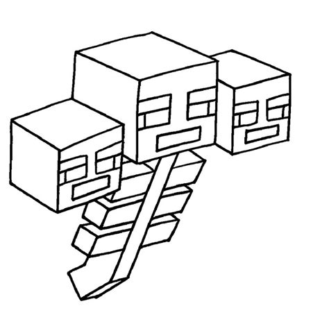 minecraft coloring pages wither