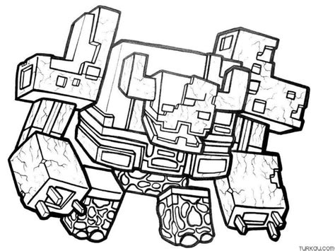 minecraft dungeons redstone monstrosity coloring pages