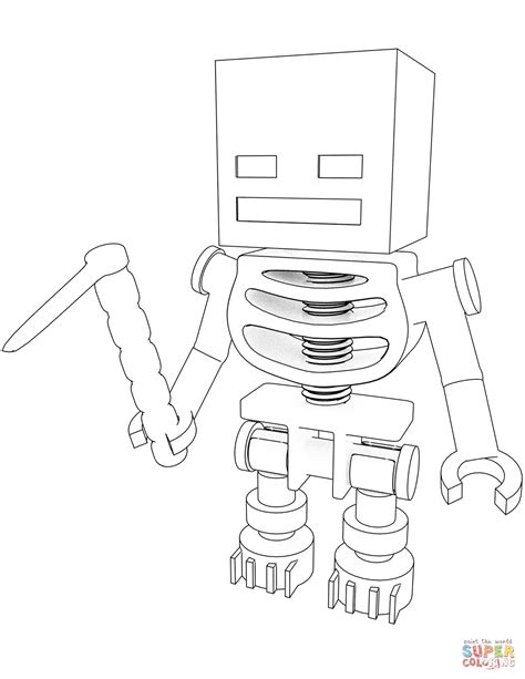 minecraft halloween coloring pages