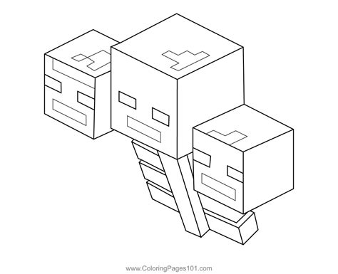 minecraft wither coloring pages