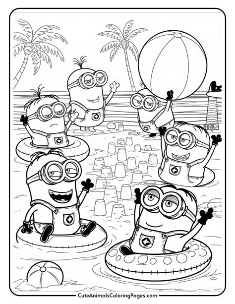 minion colouring pages
