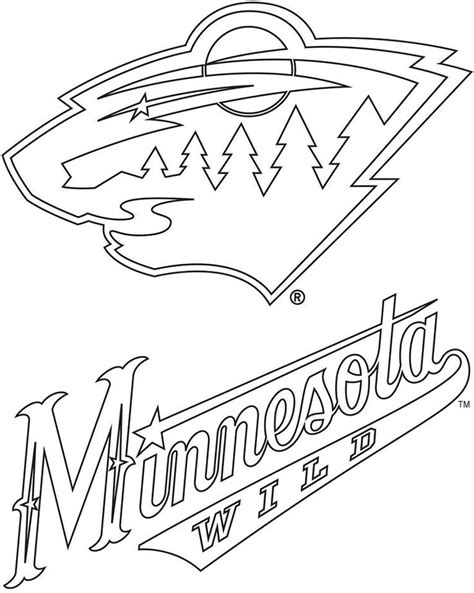 minnesota wild coloring pages