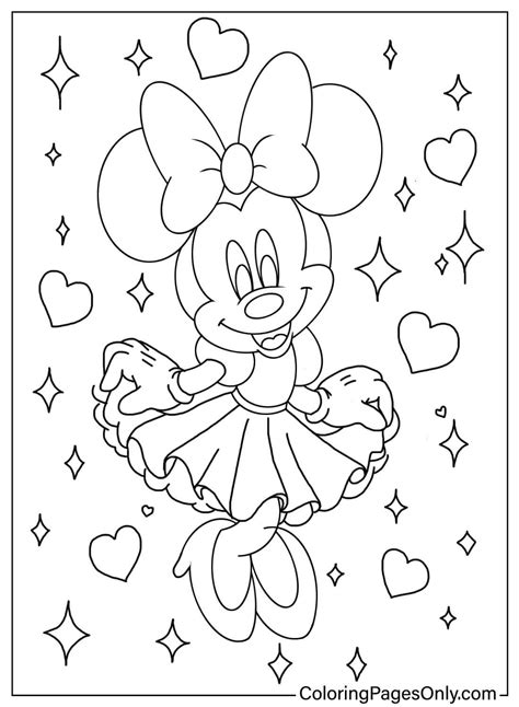 minnie mouse coloring pdf
