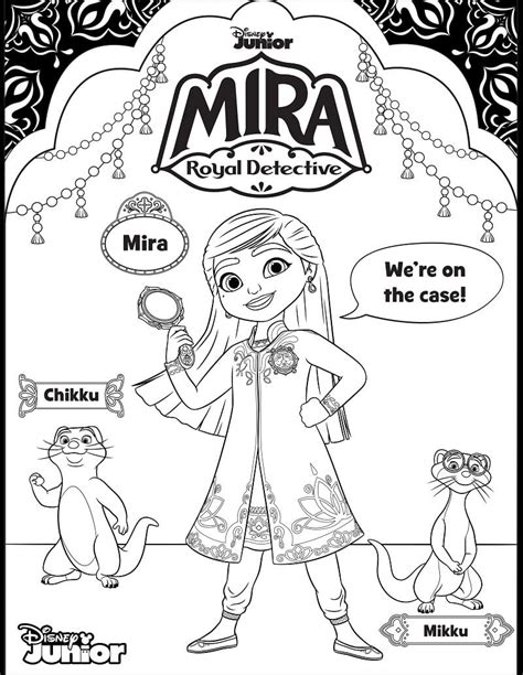 mira detective coloring pages