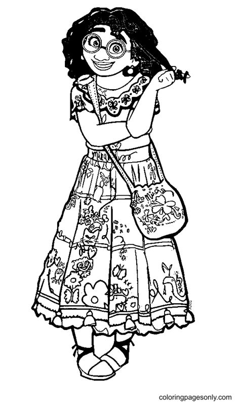 mirabel coloring pages encanto