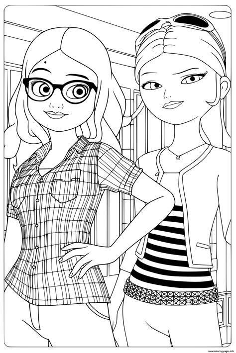 miraculous coloring pages