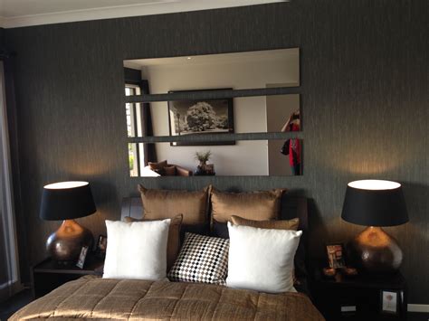 mirrors above the bed