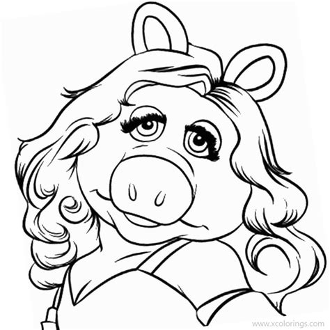 miss piggy coloring pages