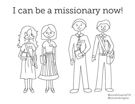 missionary coloring pages