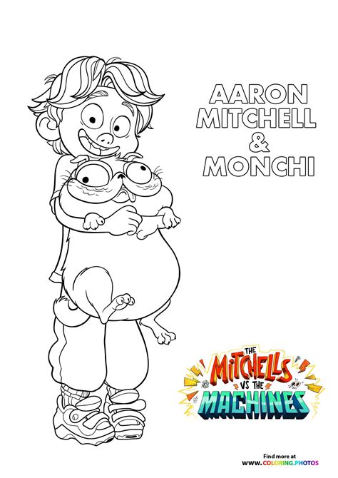 mitchells vs the machines coloring pages