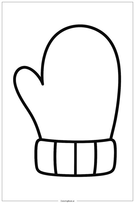 mitten coloring page