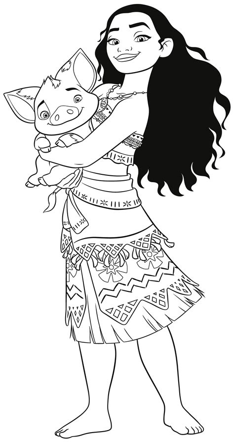 moana colouring pages printable
