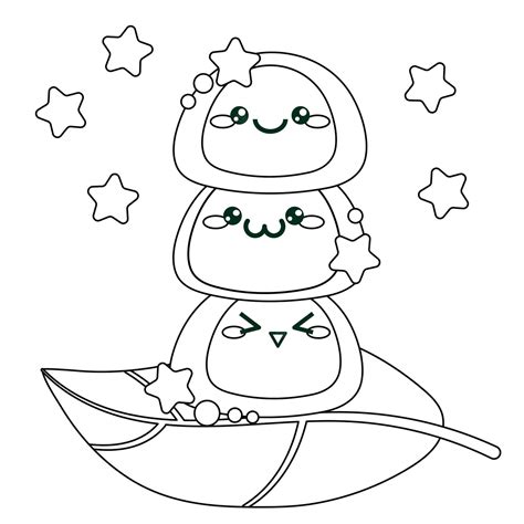 mochi coloring pages