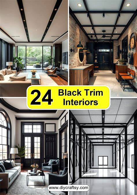 modern black trim interior