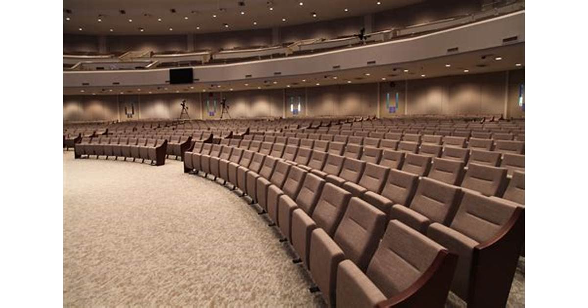 modern church theater-style seating