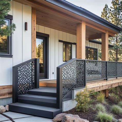 modern exterior railing