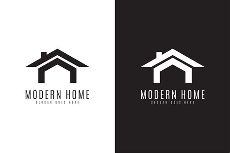 modern house logo