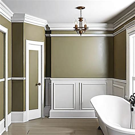 molding in bathroom