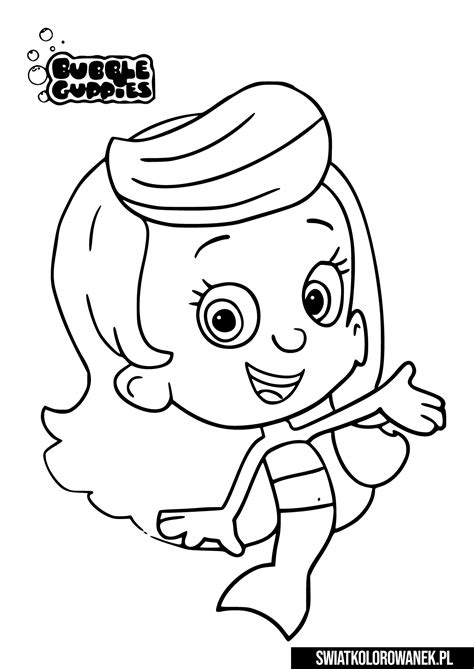 molly bubble guppies coloring pages