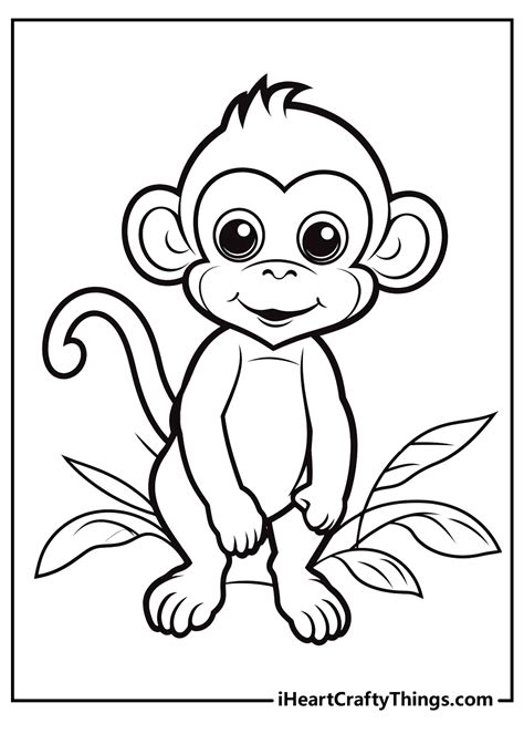 monkey coloring sheet