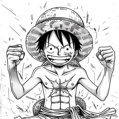 monkey d luffy coloring pages