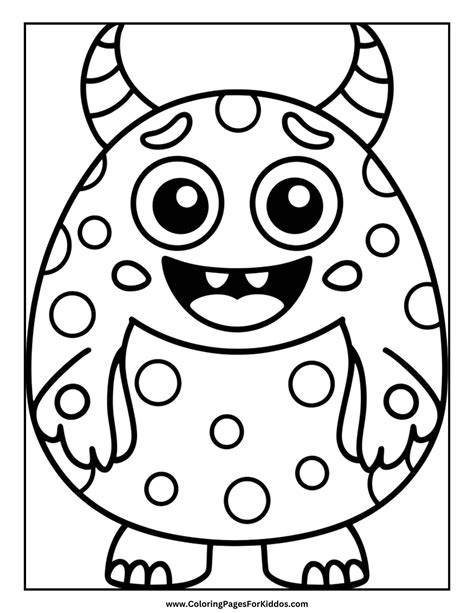 monster coloring pages pdf