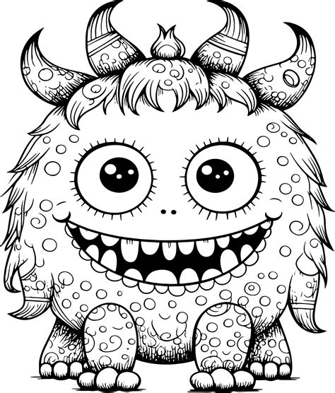 monster colouring pages