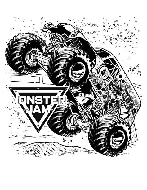 monster jam coloring pages