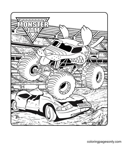 monster mutt coloring pages